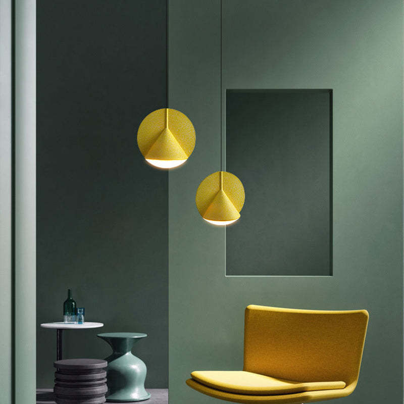 Valentina Suspension Dôme Moderne, Résine, Gris/Bleu/Jaune/Orange, Salon - Neutralighting