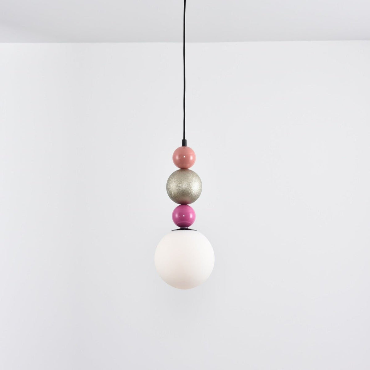 Eshaisra Nordic Art Rond Billes Empilage Verre Pendentif Lampe - Neutralighting