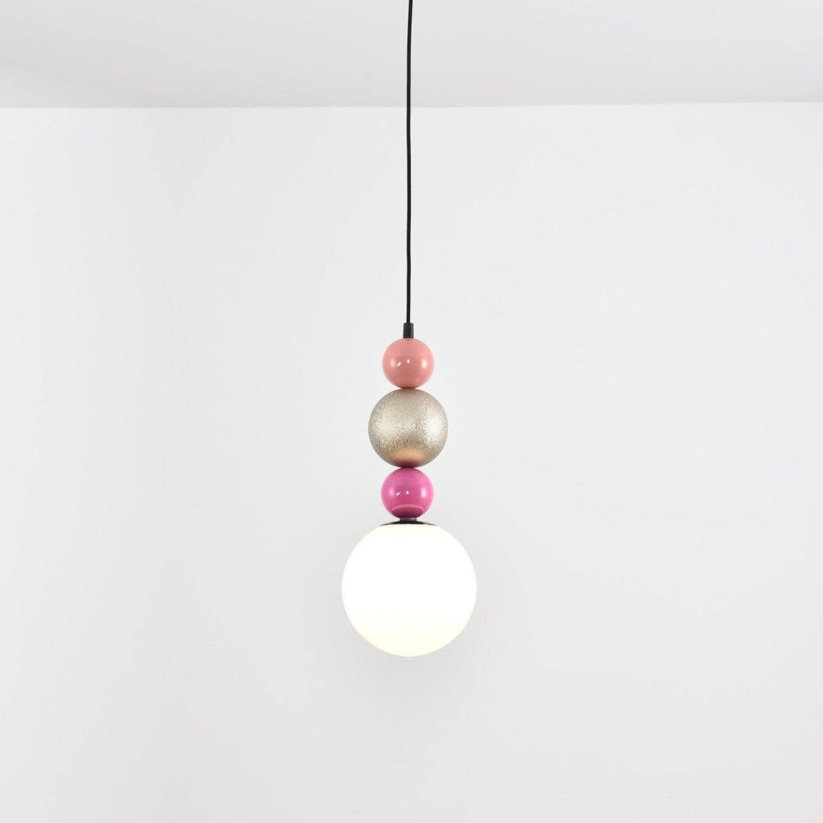 Eshaisra Nordic Art Rond Billes Empilage Verre Pendentif Lampe - Neutralighting