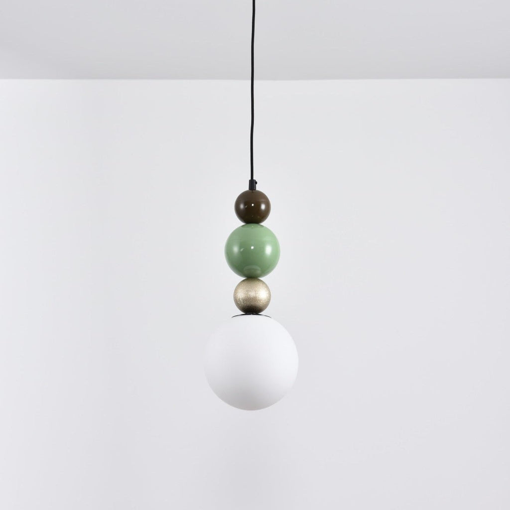 Eshaisra Nordic Art Rond Billes Empilage Verre Pendentif Lampe - Neutralighting
