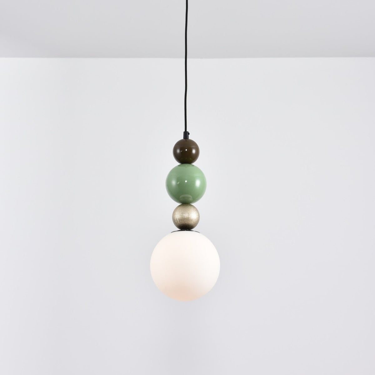 Eshaisra Nordic Art Rond Billes Empilage Verre Pendentif Lampe - Neutralighting