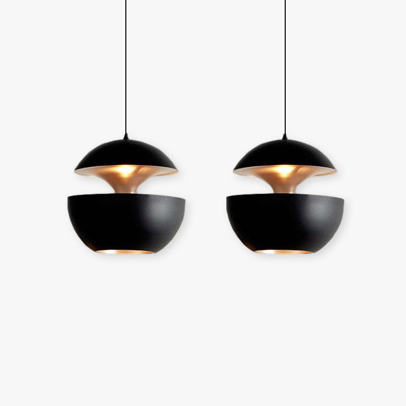 Arisha Suspension LED, Noir & Blanc, D 25/35CM - Neutralighting