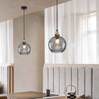 Water Ripple Suspension Boule Moderne Verre Rouge/Vert/Bleu Salon - Neutralighting
