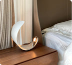 Aria Lampe de Table Lune Moderne, Métal/Acrylique, Blanc, Salon - Neutralighting