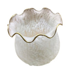 Ray Applique Fleur Vintage, Métal/Verre, Blanc/Bronze, Salon - Neutralighting
