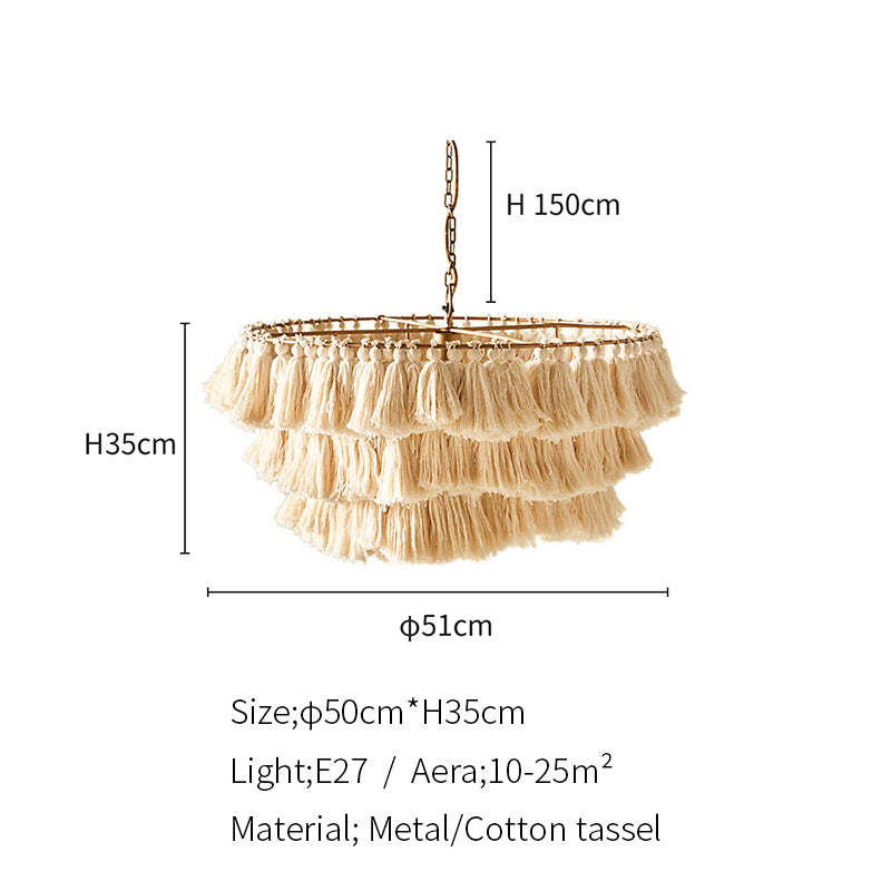 Ritta Suspension Nuage Retro, Metal/Tissu, Rose/Beige/Violet, Salon - Neutralighting