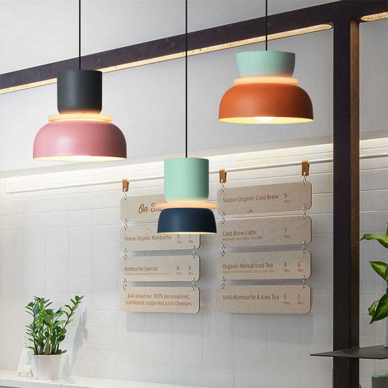 Jojo Suspendue Industrial Contrast Color Island Salon - Neutralighting