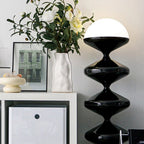 Salagado Lampadaire Gourde Moderne, Métal, Noir/Blanc, Salon - Neutralighting