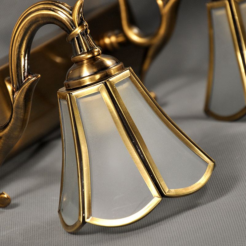 Ray Design Italien Floride Applique Murale à miroir LED Marron Métal Salle de Bain - Neutralighting
