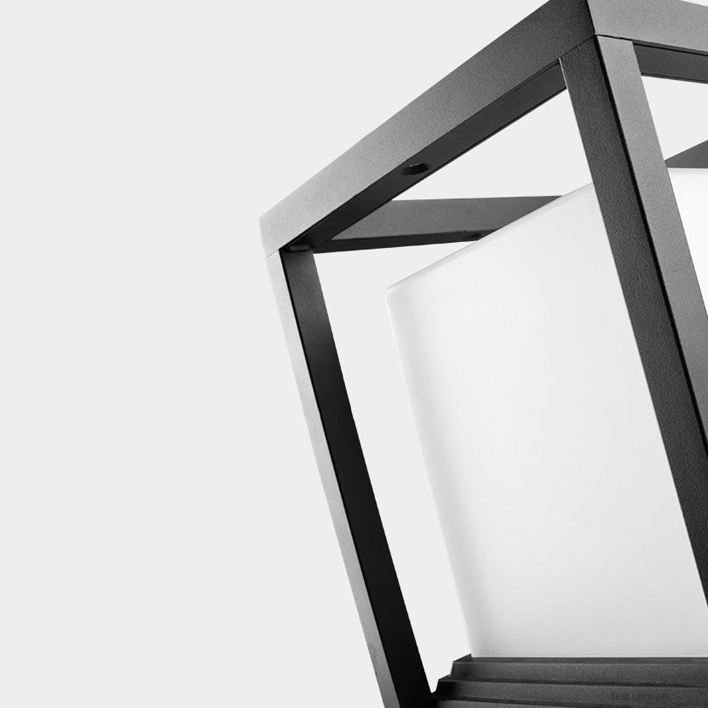 Ray Lampe Solaire Pilier Moderne, Métal, Noir, Allée - Neutralighting