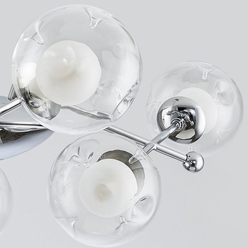 Valentina Moderne LED Lustre Chromé Verre Salon/Chambre À Coucher - Neutralighting