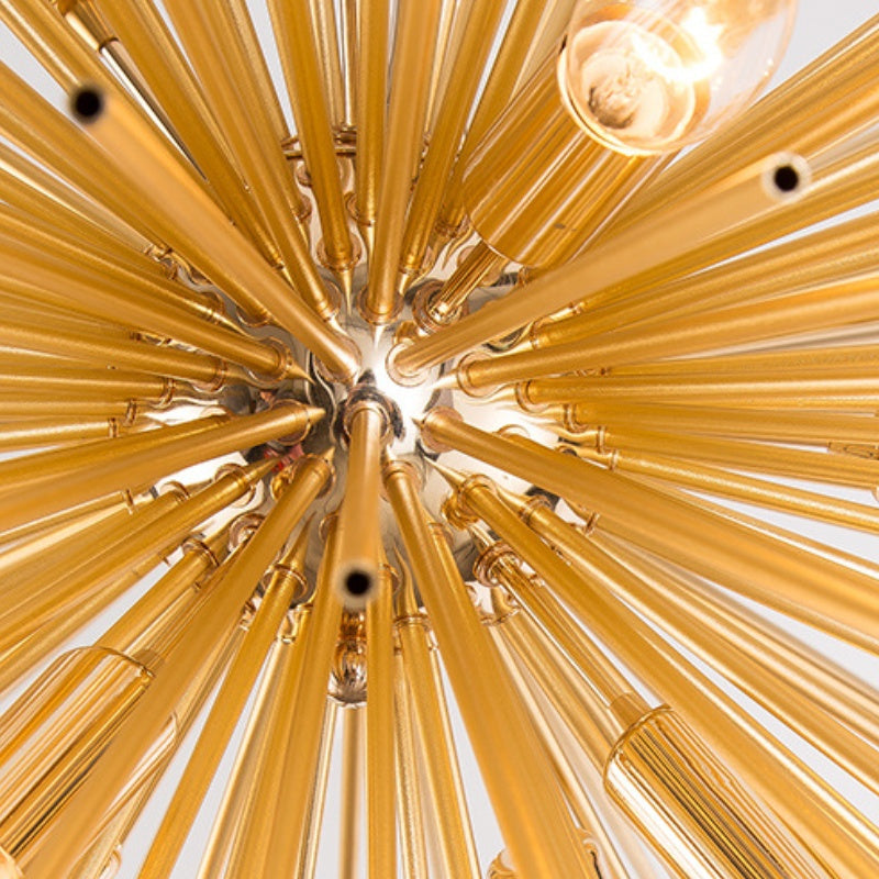Arisha Moderne LED Lustre Or Métal Salle À Manger Chambre À Coucher - Neutralighting