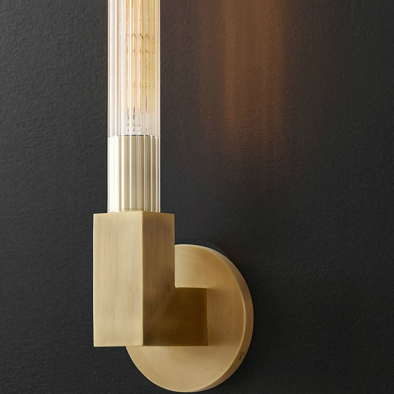 Arisha Nordique Métal Verre Intérieur Applique Murale Chambre à Coucher - Neutralighting
