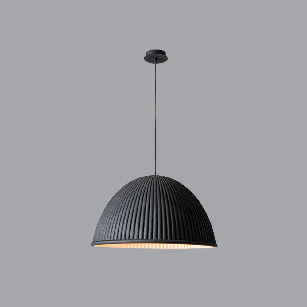 Valentina Suspension Dôme Moderne, Résine, Blanc/Noir/Gris, Librairie/Chambre à Coucher - Neutralighting