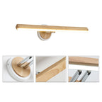 Muto Design LED Applique Murale à Miroir Rectangulaire Moderne Bois Salle de Bain/Chambre - Neutralighting