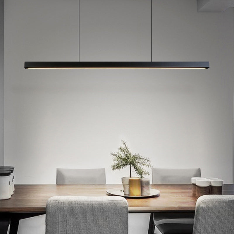 Ray Suspension Linéaire Moderne, Métal, Noir/Blanc, Salon - Neutralighting