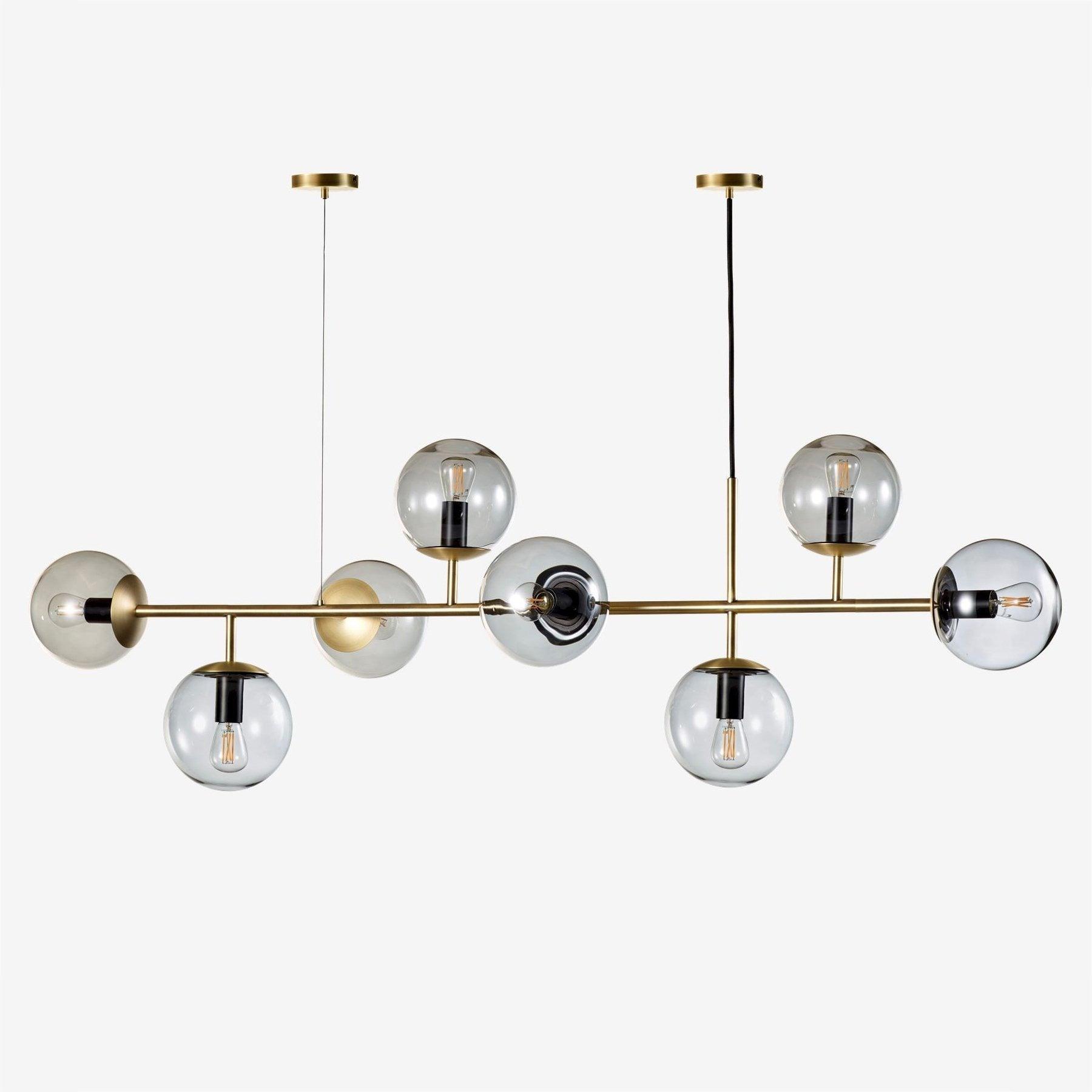 Lustra Suspension Orb Laiton Verre Pour Salon - Neutralighting