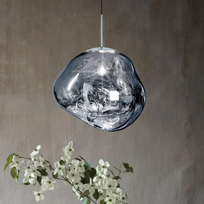 Milo Suspension Moderne en Verre Coloré Irregulier - Neutralighting