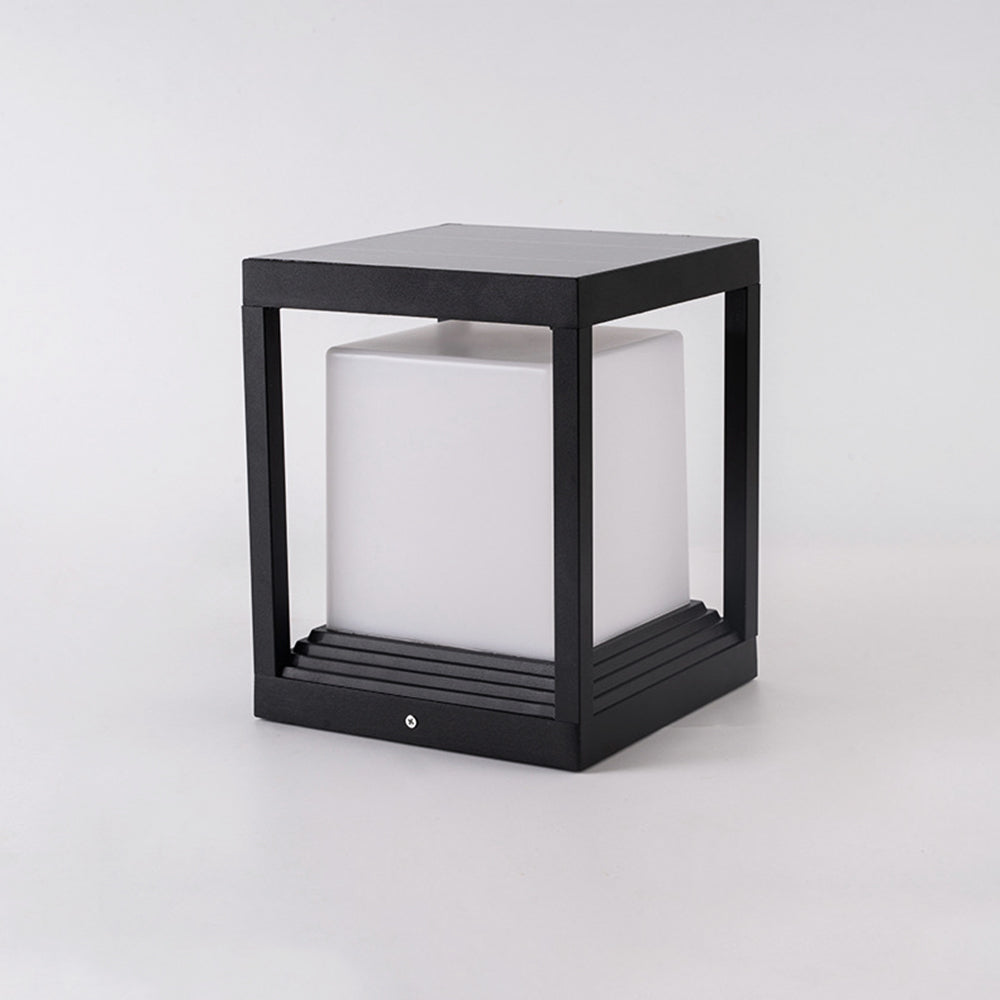 Ray Lampe Solaire Pilier Moderne, Métal, Noir, Allée - Neutralighting