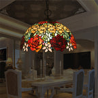 Tiffany Vintage Luxe Suspension Verre Chambre À Coucher - Neutralighting