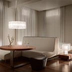 Kristy Suspension Anneau Simple, Acrylique/Acier, Or/Blanc Chambre - Neutralighting