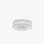 Kristy Suspension Anneau Simple, Acrylique/Acier, Or/Blanc Chambre - Neutralighting