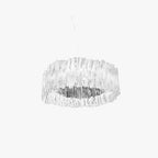 Kristy Suspension Anneau Simple, Acrylique/Acier, Or/Blanc Chambre - Neutralighting