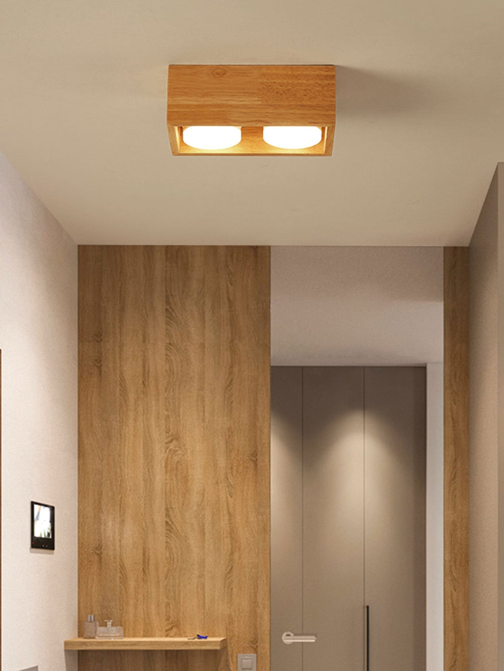 Eliza Minimaliste Bois Plafonnier Lumière - Neutralighting