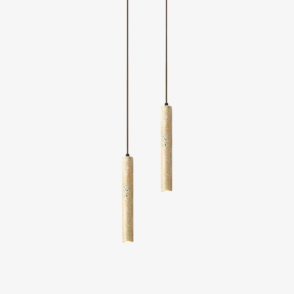 Olvynarae Suspension Cylindrique en Travertin - Neutralighting