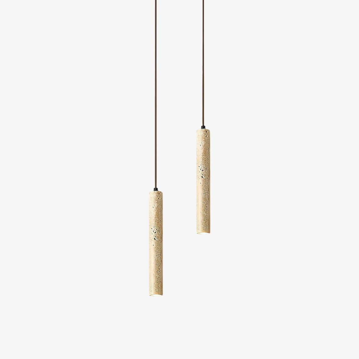 Olvynarae Suspension Cylindrique en Travertin - Neutralighting