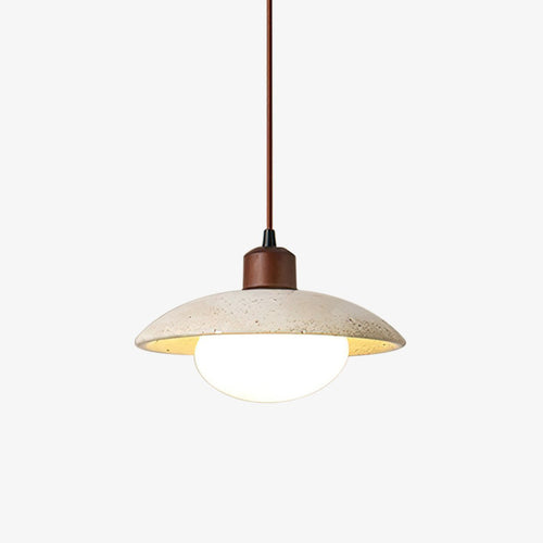 Onorarae Dôme-Abat-Jour Travertin Pendentif Lumière - Neutralighting