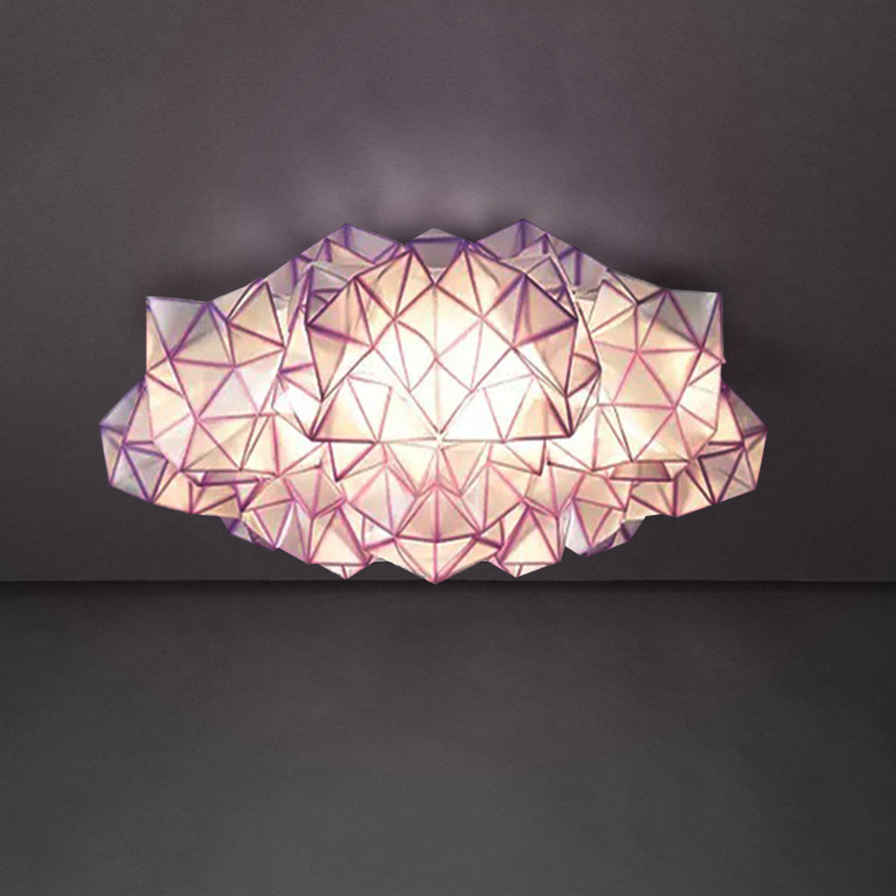 Arisha Suspension Irrégulier Géométrique, Metal/Acrylique, Blanc/Noir, Chambre - Neutralighting