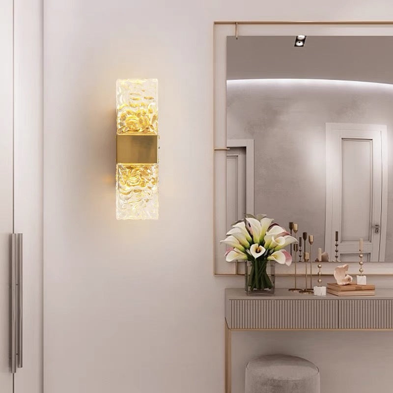 Arisha Modern Rectangular Metal Wall Lamp, Gold - Neutralighting