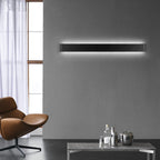 Ray Applique Murale Rectanglaire Minimaliste, Métal/Acrylique, Noir/Blanc, Salle de Bain - Neutralighting
