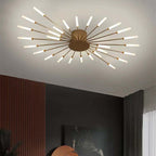 Wesley Plafonnier Fireworks Design Artistique Noir/Doré - Neutralighting