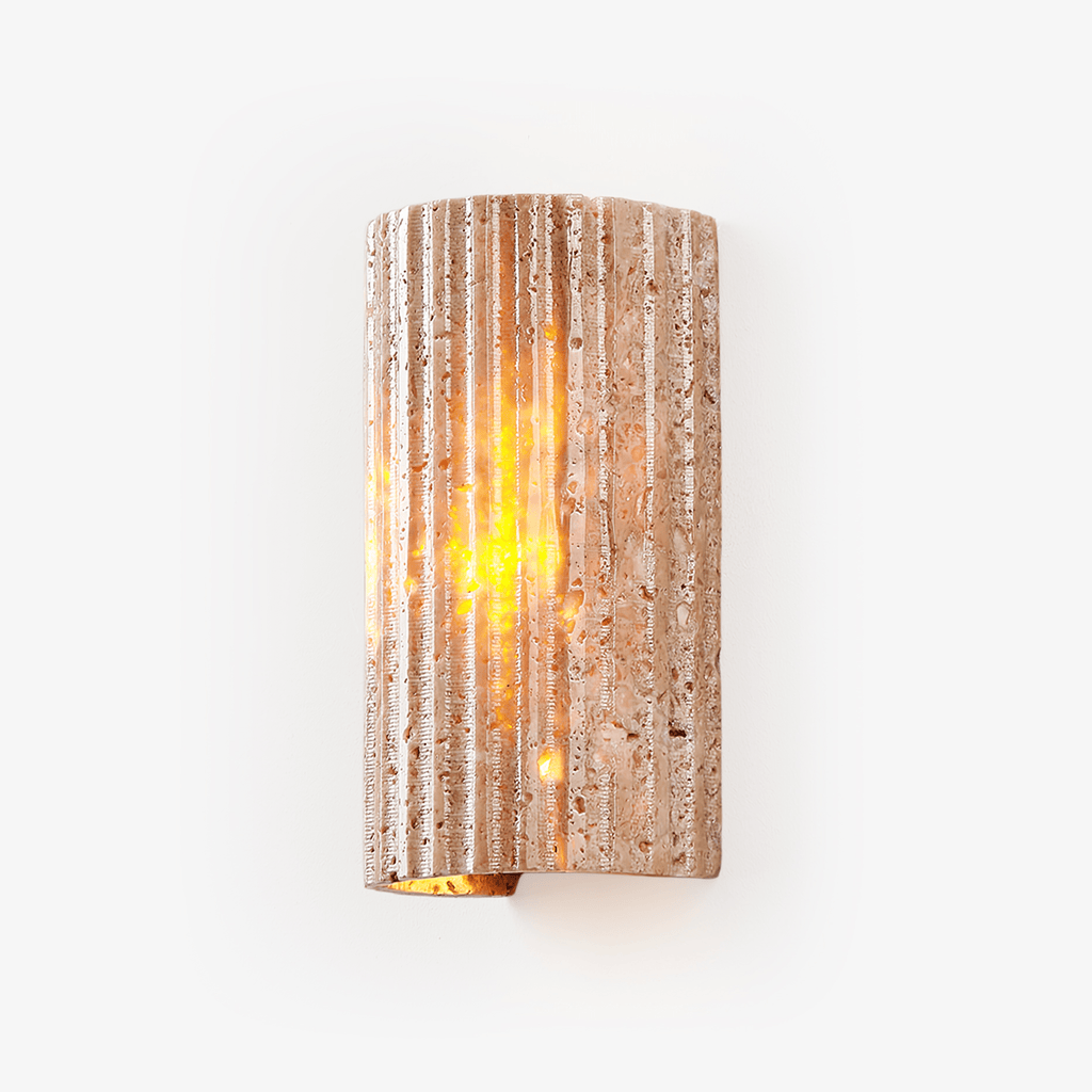 Sysilion Applique Murale Industrielle en Travertin - Neutralighting