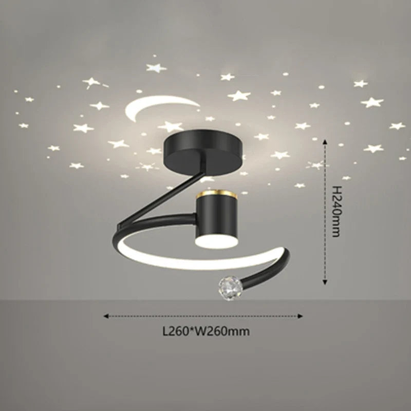 Plafonnier moderne à leds pour décoration intérieure et extérieure Naëlle Tempo - Esprit Contemporain & Décor Élégant