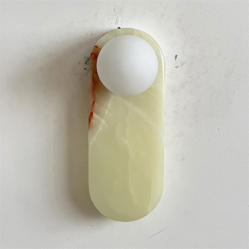 Syraeia Applique Murale Marbre Jade Minimaliste Moderne - Neutralighting