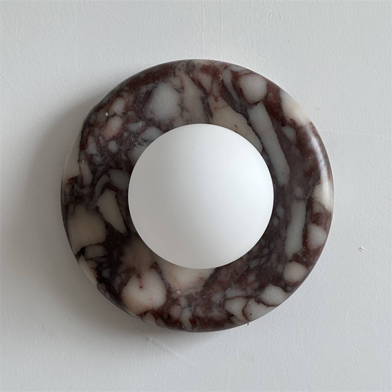 Bvlgari Applique Murale Moderne Minimaliste Evenir en Marbre Violet - Neutralighting