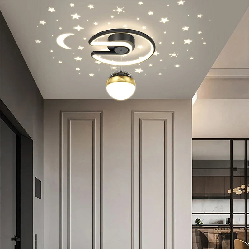 Plafonnier moderne à leds pour décoration intérieure et extérieure Naëlle Tempo - Esprit Contemporain & Décor Élégant