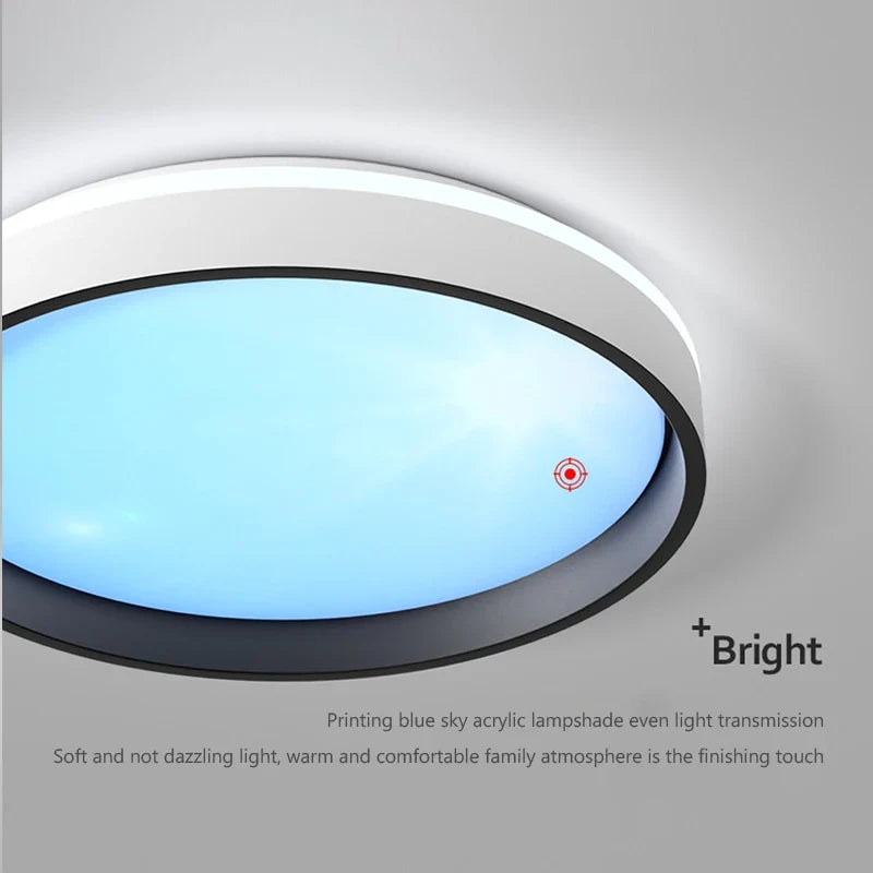 Plafonnier led intelligent avec télécommande et réglage de la luminosité Gautier Mirage en Aluminium - Caractère & Élégance dans le Décor