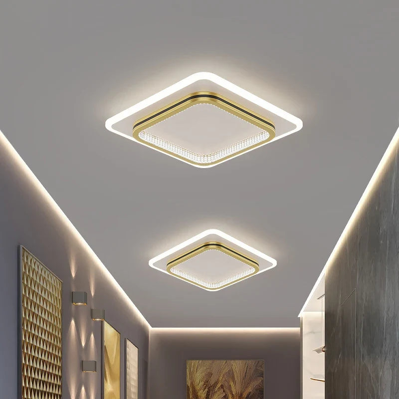 Plafonnier — Plafond moderne à LEDs lampes pour salon chambre luxe décor luminaires intérieur couloir plafonnier avec télécommande
