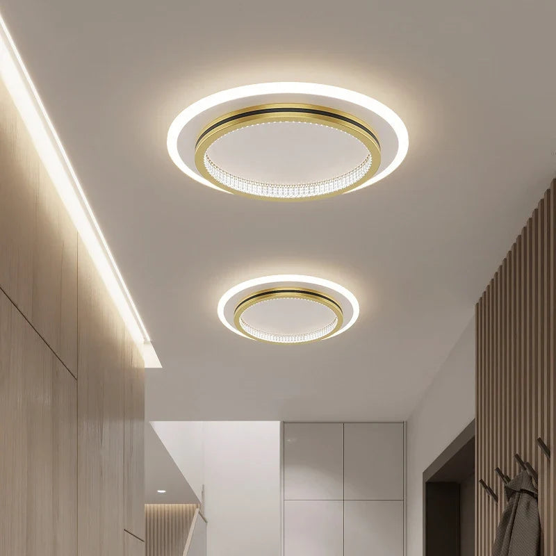Plafonnier — Plafond moderne à LEDs lampes pour salon chambre luxe décor luminaires intérieur couloir plafonnier avec télécommande