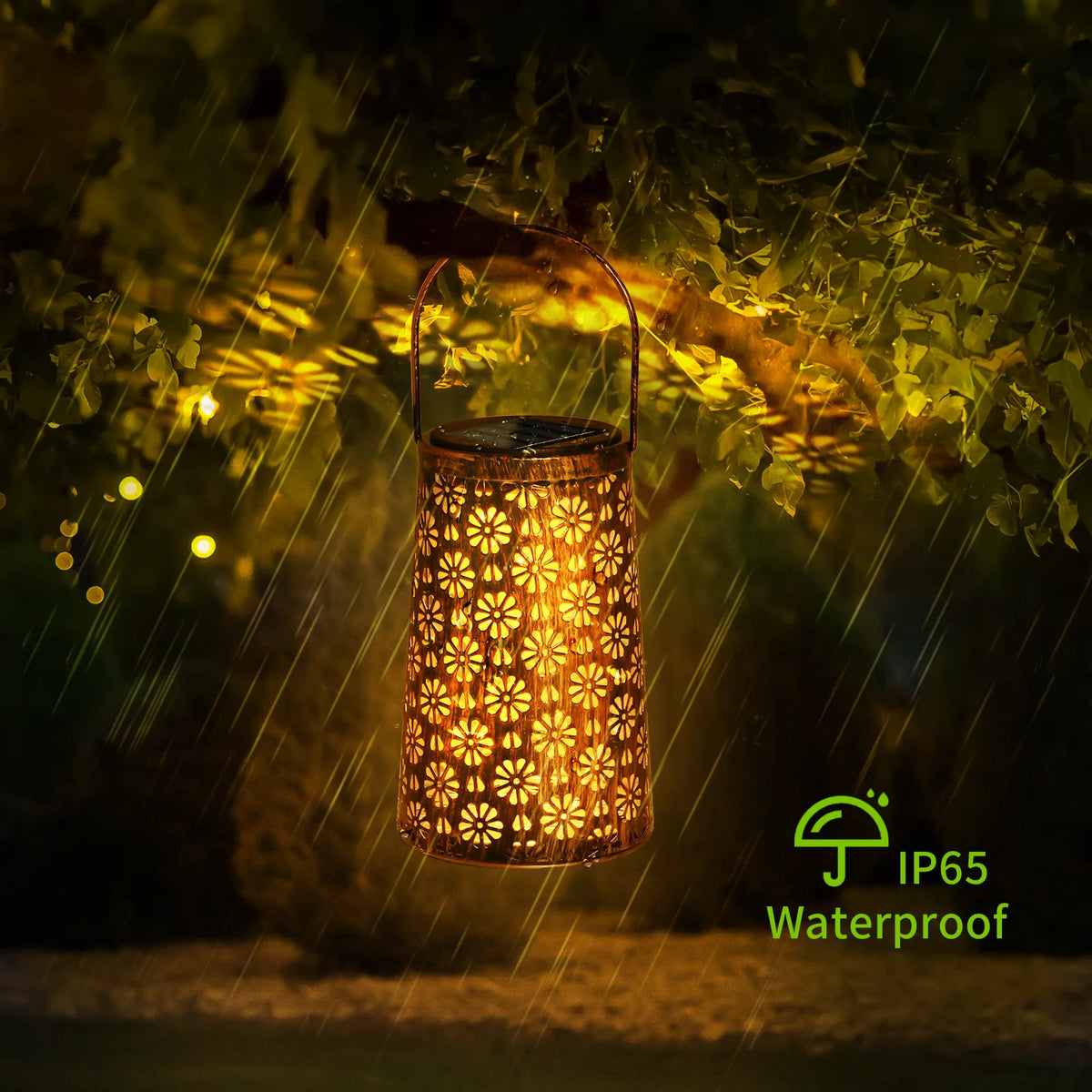 Lanternes solaires LED à motif tournesol pour jardin, lot de 4 – Héliance