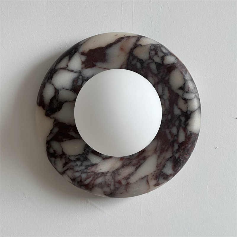 Bvlgari Applique Murale Moderne Minimaliste Evenir en Marbre Violet - Neutralighting
