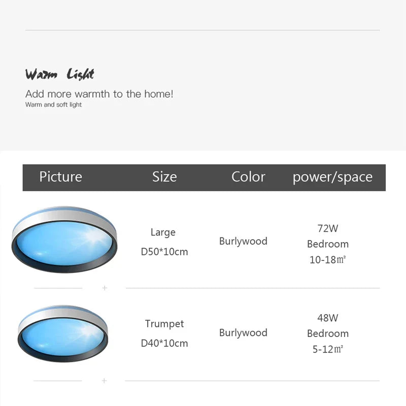 Plafonnier led intelligent avec télécommande et réglage de la luminosité Gautier Mirage en Aluminium - Caractère & Élégance dans le Décor