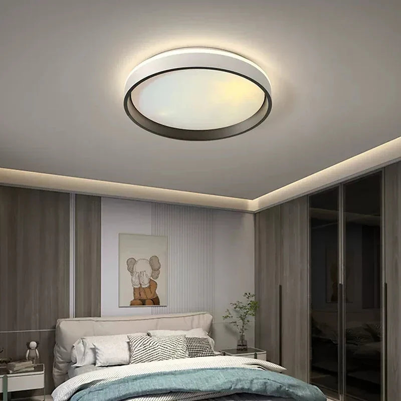 Plafonnier led intelligent avec télécommande et réglage de la luminosité Gautier Mirage en Aluminium - Caractère & Élégance dans le Décor