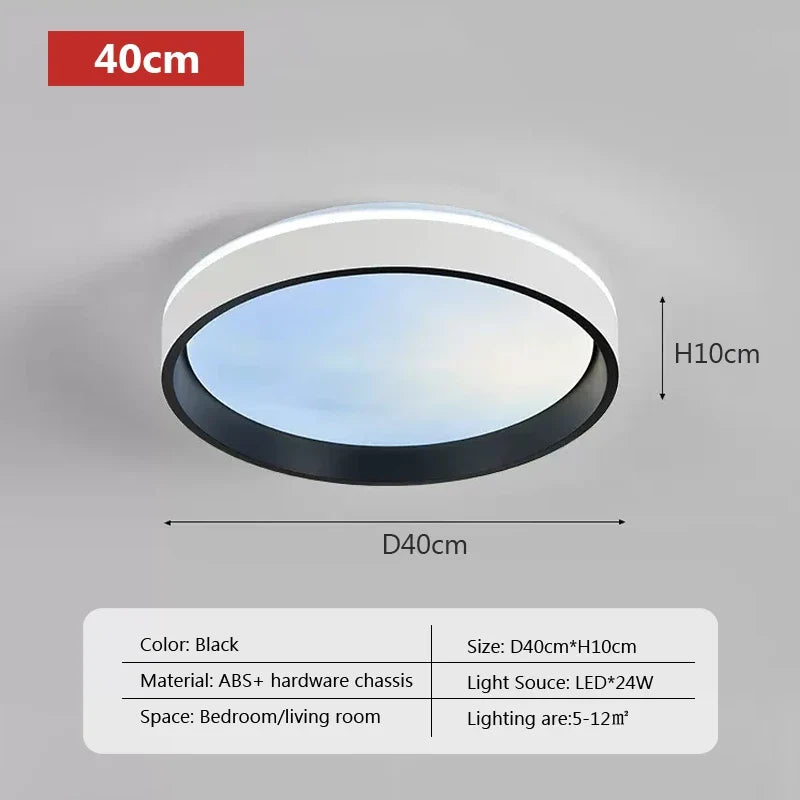 Plafonnier led intelligent avec télécommande et réglage de la luminosité Gautier Mirage en Aluminium - Caractère & Élégance dans le Décor