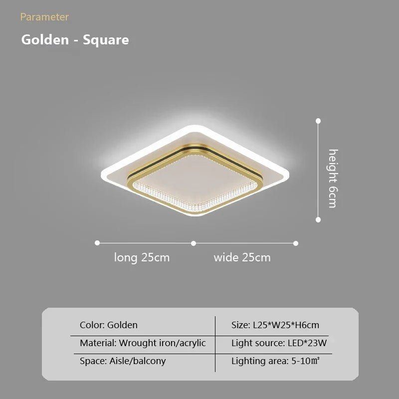 Plafonnier — Plafond moderne à LEDs lampes pour salon chambre luxe décor luminaires intérieur couloir plafonnier avec télécommande