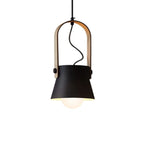 Valentina Vintage Suspension Noir/Orange Métal/Bois Chambre à coucher - Neutralighting